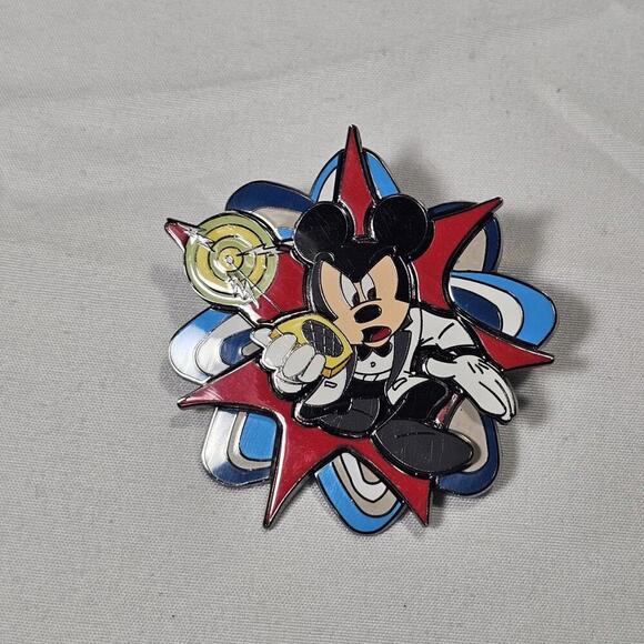Disney Other - Disney Spy Mickey on Phone Suit Pin. Limited Edition.  Rare Colorful